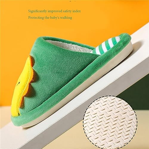 Kids Dinosaur Slippers Boys Girls Cute Warm Cotton Shoes for Indoor Outdoor Breathable Plush Slip-on House Slipper4
