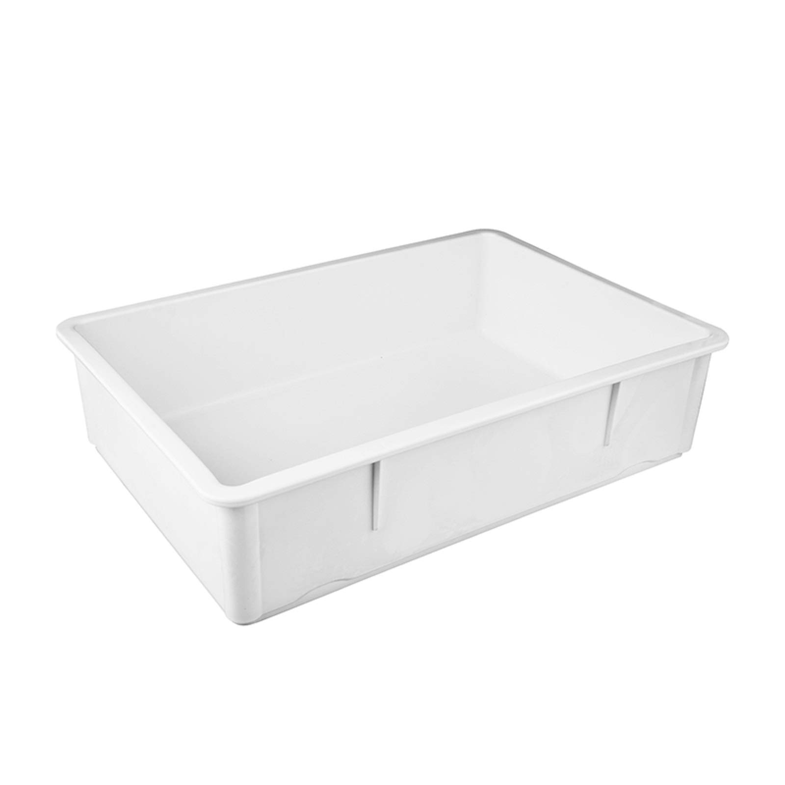 Caspian White 18 Inches * 26 Inches * 6 Inches Plastic Pizza Proofing Dough Box for Storage Using and safekeeping,1 Piece (6 inches)