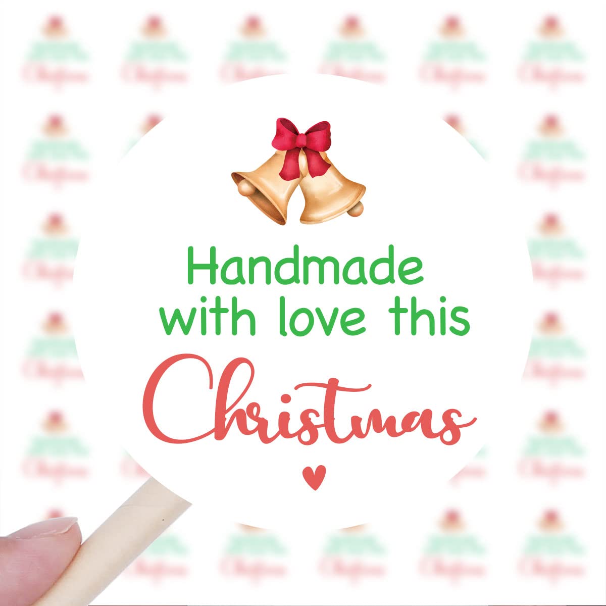 240 Calcomanías Navideñas Hechas A Mano Con Amor Para Pequeñas Empresas, Paquetes, Mercancías, Bolsas. Lindos Sellos De Tienda Temática De Navidad