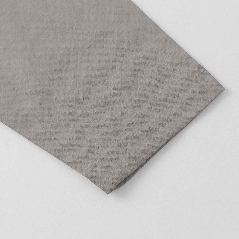 Men's Cotton-Linen Shirt - Long Sleeve Button-Up Hooded Shirt with Pockets Casual Wear for Vacations Daily Use - Image 4