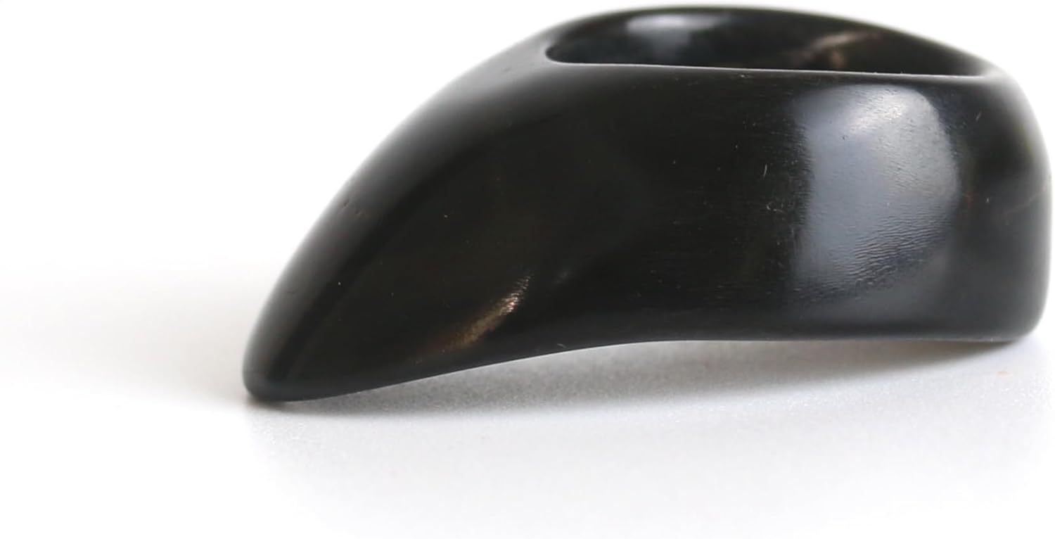 Vermil Archery Thumb Ring - Lotus II Buffalo Horn - Protective Gear for Thumb Draw in Traditional Archery