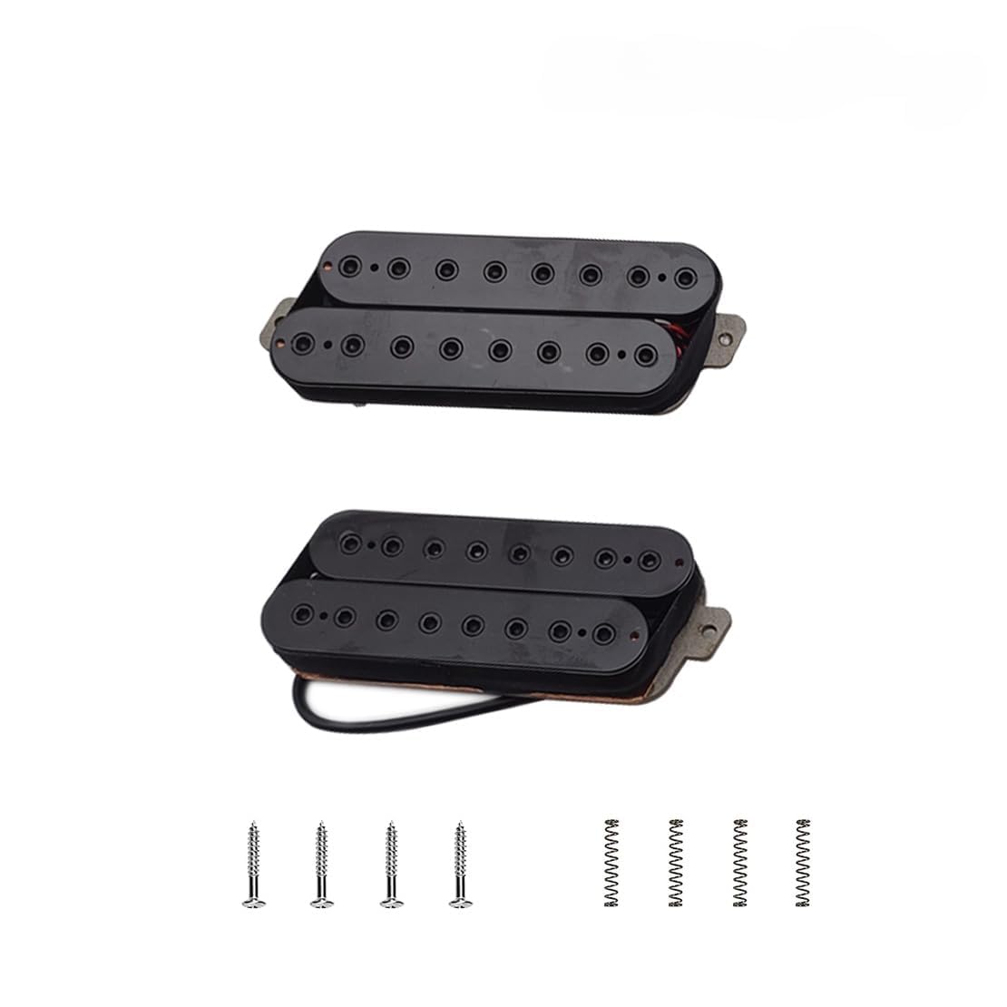 Headless Fanned Fret Guitar Pickup with Alnico 5 Magnet Humbucker Double Coil Pickups Replacement Parts for 7/8 String E-Gitarre (8 Saiten)