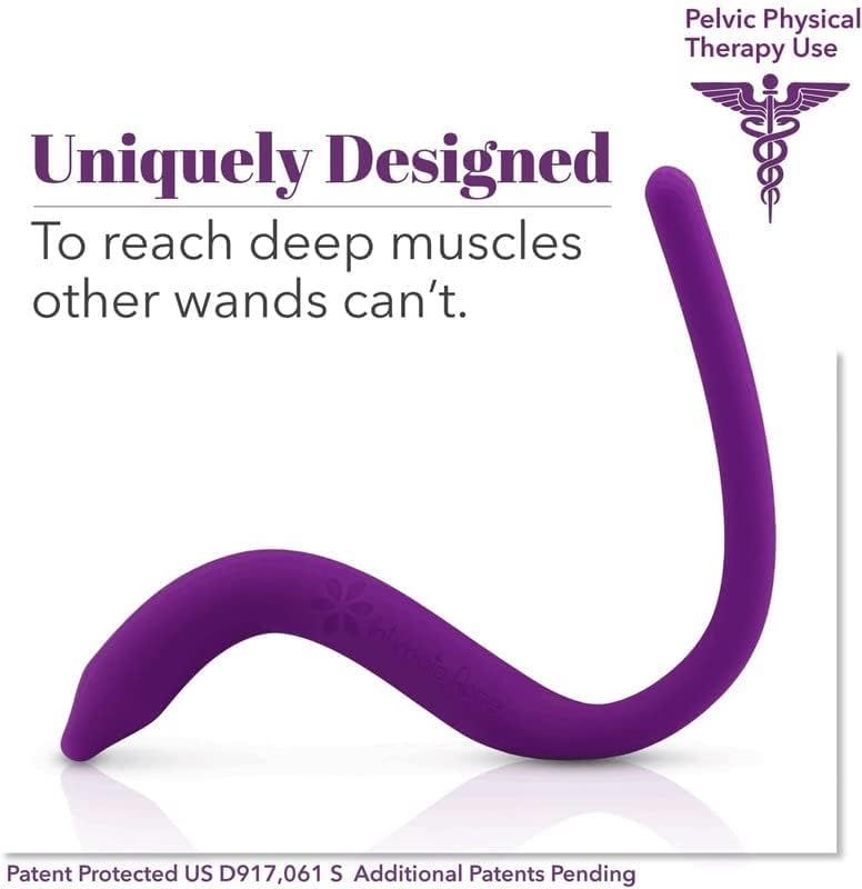 Intimate Rose Pelvic Wand Trigger Point & Tender Point Release for Pelvic Floor Muscles - Men & Women - Pelvic Physical Therapy Use