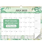 Wall Calendar 2025-2026, 18 Month Large Desk Calendar from July 2025 to December 2026 14.5" x 11....