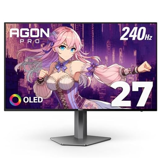 AOC Agon PRO AG276QZD 27" OLED Tournament Gaming Monitor 2560x1440, 240Hz 0.03ms, G-SYNC, PS5 Xbox Switch Compatible,Black