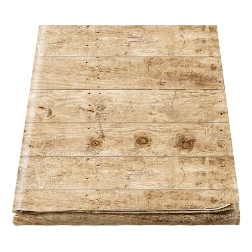 Mindsoft Bulletin Board Paper 48'' x 107'' Class Boards for Classroom Bulletin Boards Everyone is Welcome Classroom Board Decor Pillows Curtains Crafts(Rustic Wood,1 Pc)