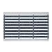 Produktbild PANA Aluminium Türmatte (39x60cm)  Fußmatte Außen  Schmutzfangmatte  Fussabtreter mit Nadelfilzeinlagen für den Außenbereich  Floor mat  Farbe: Hellgrau