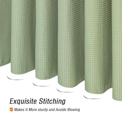 Gibelle Long Sage Green Fabric Shower Curtain, 72 x 78 by Gibelle - Used condition - Image 5