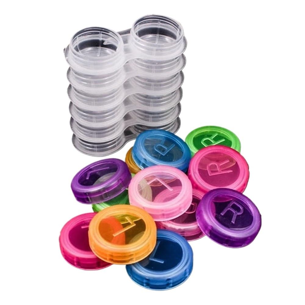Astuccio per lenti a contatto, Custodie for lenti a contatto Trasparenti Kit di conservazione da viaggio 30 o 50 pezzi(50pcs)