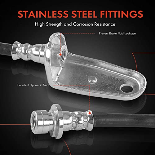 A-Premium Rear Brake Hydraulic Hose Compatible with Honda by A-Premium - Used condition - Image 4