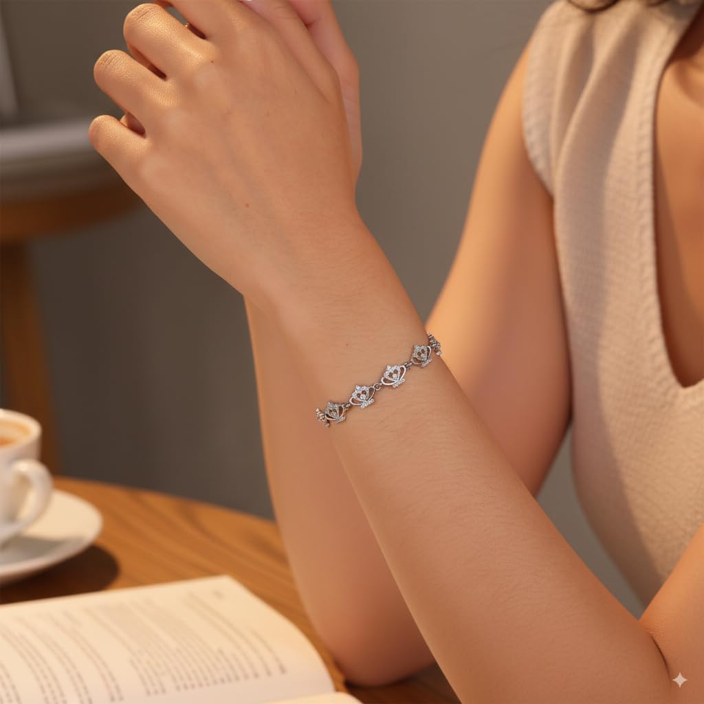 Bracelets For Women, Gold Plated & Silver Tone Heart Jewelry, Perfect for Christmas, Valentine's Day, Birthdays - Image 5