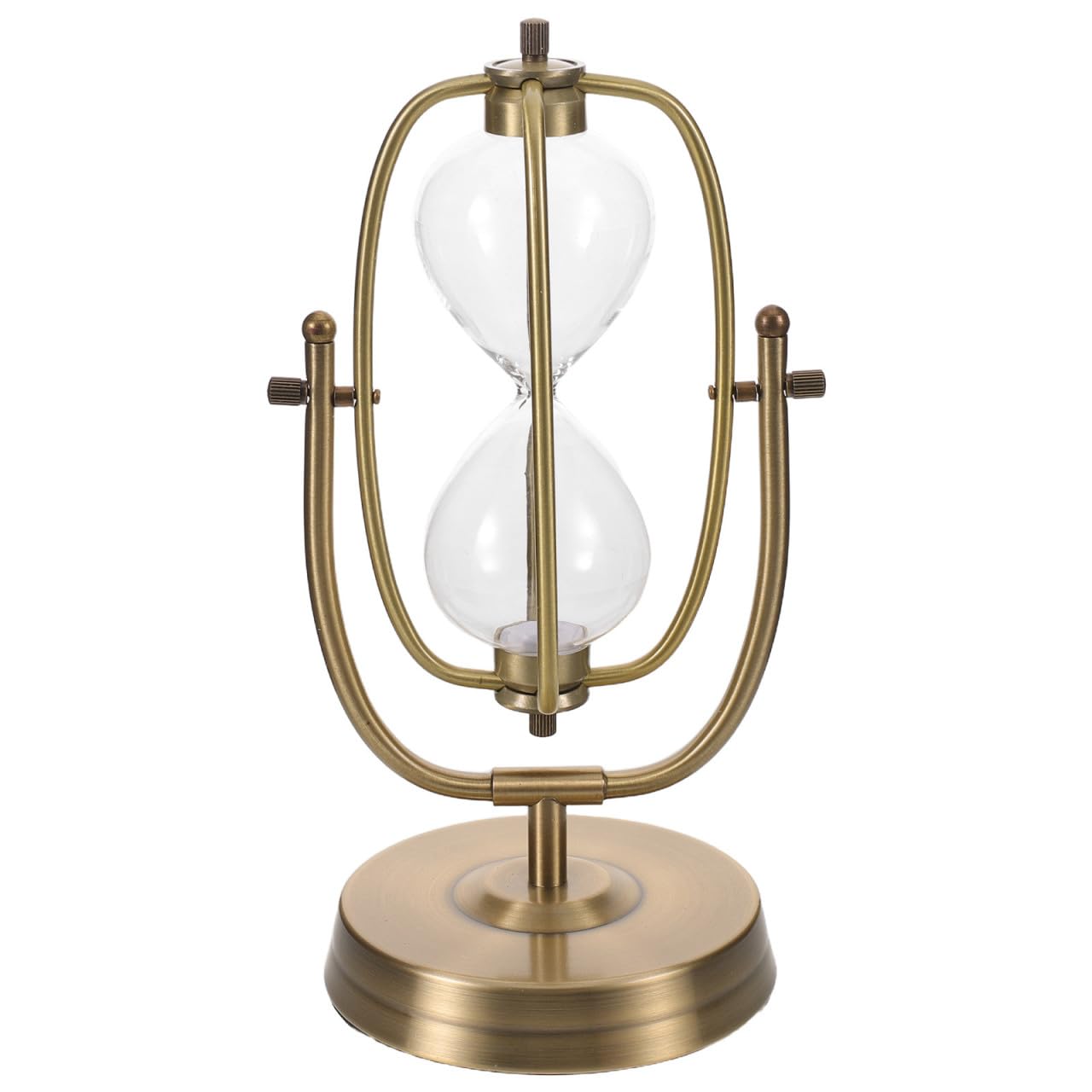 Reloj de Arena Marco de Metal Dorado Vacío Rellenable de 25cm