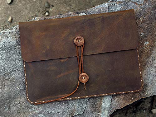 Amazon.co.jp: ブラウンレザー macbookマックブック向け スリーブ