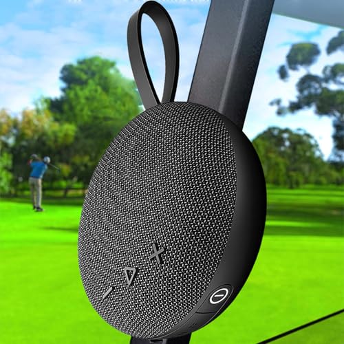 VANPEUSO Magnetic Bluetooth Speaker 6W HiFi Sound with TF Card Playback, Built-in Mic, BT5.3, TWS Pairing, IPX6 Waterproof, Wireless Floatable Speaker for Golf Cart & Worksite