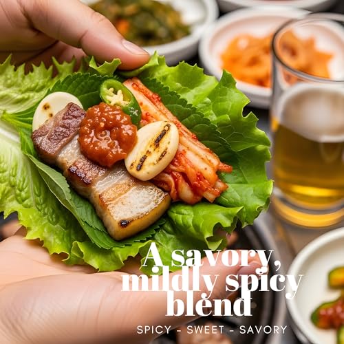 Ssamjang Korean Soybean Paste Sauce [Spicy | 1.0 lb (500g)] for BBQ, Lettuce Wraps, Rice, Vegetables, and Meat | Korean Flavor, Bold & Savory - O’food - Thumbnail 4