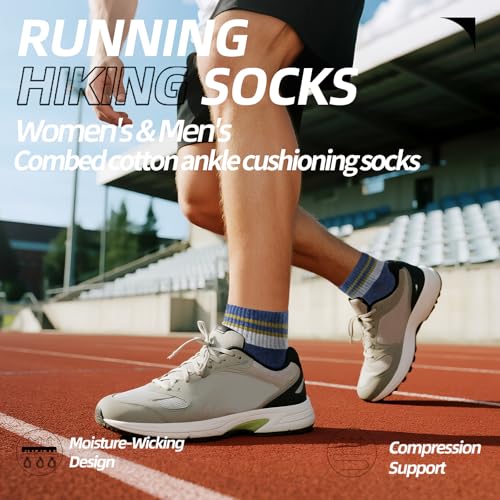 Men's Cotton Ankle Socks,Moisture Wicking Sport Socks,Low Cut hiking Socks,5 Pack2
