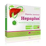 Ayuda a la digestión Olimp Hepa Plus Paquete de 1 x 30 Cápsulas Extracto de Alcachofa y Vitaminas B - Tiamina Riboflavina Niacina Acido Pantoténico y Vitamina B6