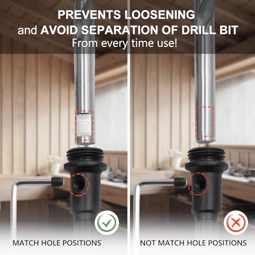 Image of 2-5 /8 Inch Hole Saw with 3 /8 inch Triangle Shank Quick Change Arbor, JTemgle Bi-Metal Hole Saw Heavy Duty Hole Cutting Tool for Cornhole Boards, Recessed Lights, Wood, Plastic, Drywall & Soft Metal