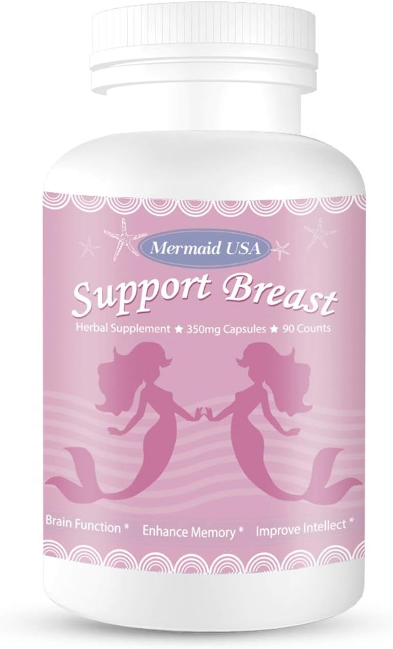 Natural Breast Enhancement Pills Support Breasts Health Lift Firm Healthy Supplement Natural and Green Herb to PRO Formula Mermaid USA