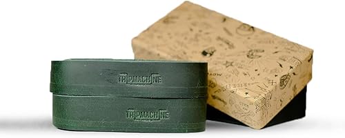 Vista 45 de Motorcycle Handlebar Leather Throttle Grips Wrap Covers With 3M Tape Universal for all Bike Handles Accessories By Trip Machine Company Cherry Red