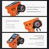 MEUS RACING ME-8B RC Transmitter 8 Channels 2.4GHz and Receiver for 1/8 1/10 1/18 1/24 RC Crawler Car Boat TRX4 TRX4M SCX10 SCX24 Upgrades Parts (Orange)