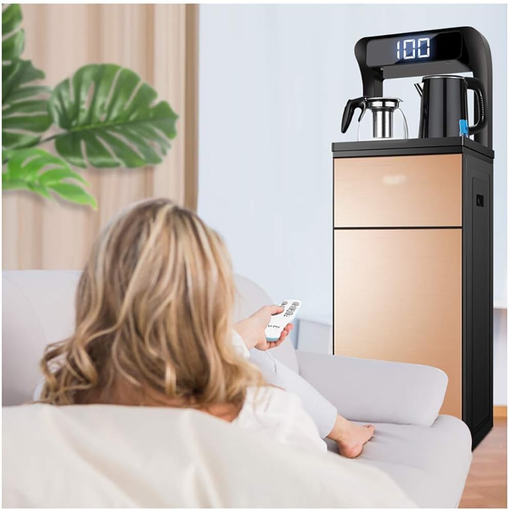Remote Control Water Cooling Dispenser with Child Lock Function, Bottom Loading, LED Screen Display, Outlet Design