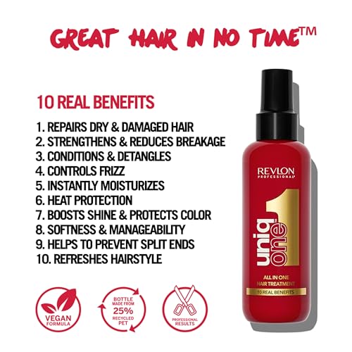 Revlon Pro Uniq 1 Spray Sans Rinçage Pour Tous Types Cheveux 150 Ml - vue 2