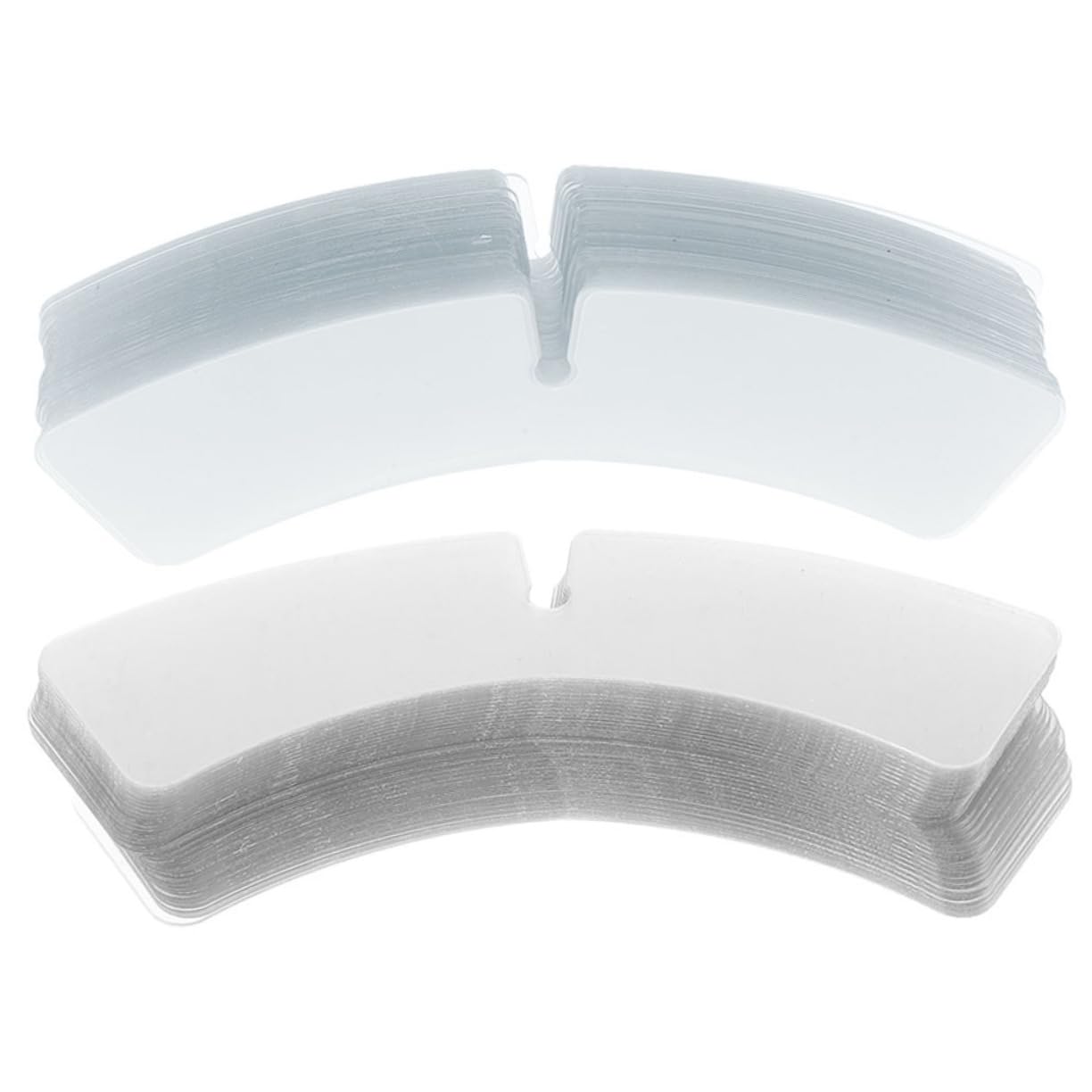 VALICLUD Shirt Collar Support Butterfly Stays 100 Pcs Plastic Collar Stays Adhesive Dress Shirt Collar Tabs for Men and Women