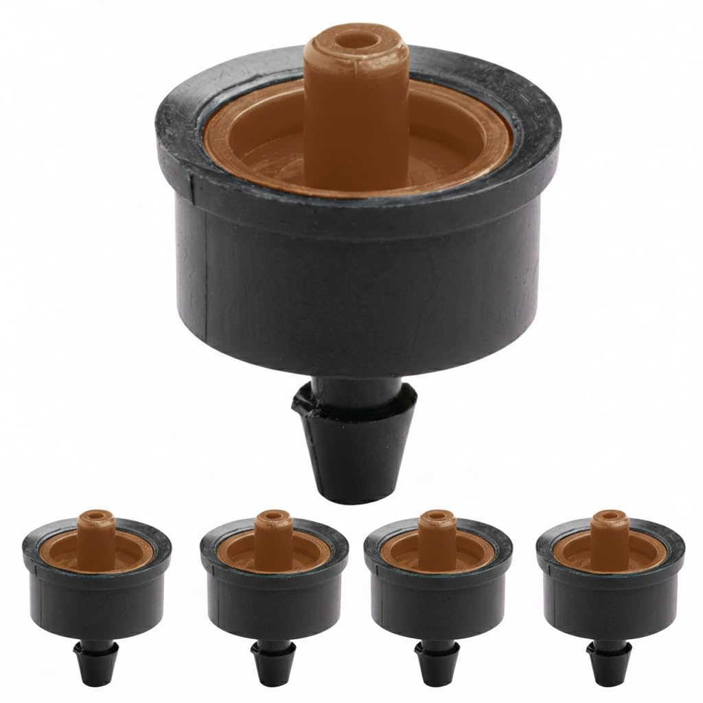 Suinga Gotero Autocompensante No Desmontable 4 Litros | Pack 1000 Goteros Autocompensantes para Riego por Goteo | Goteros para Riego Agricola y Jardineria 4 l/h | Ideales para Lugares con Desnivel