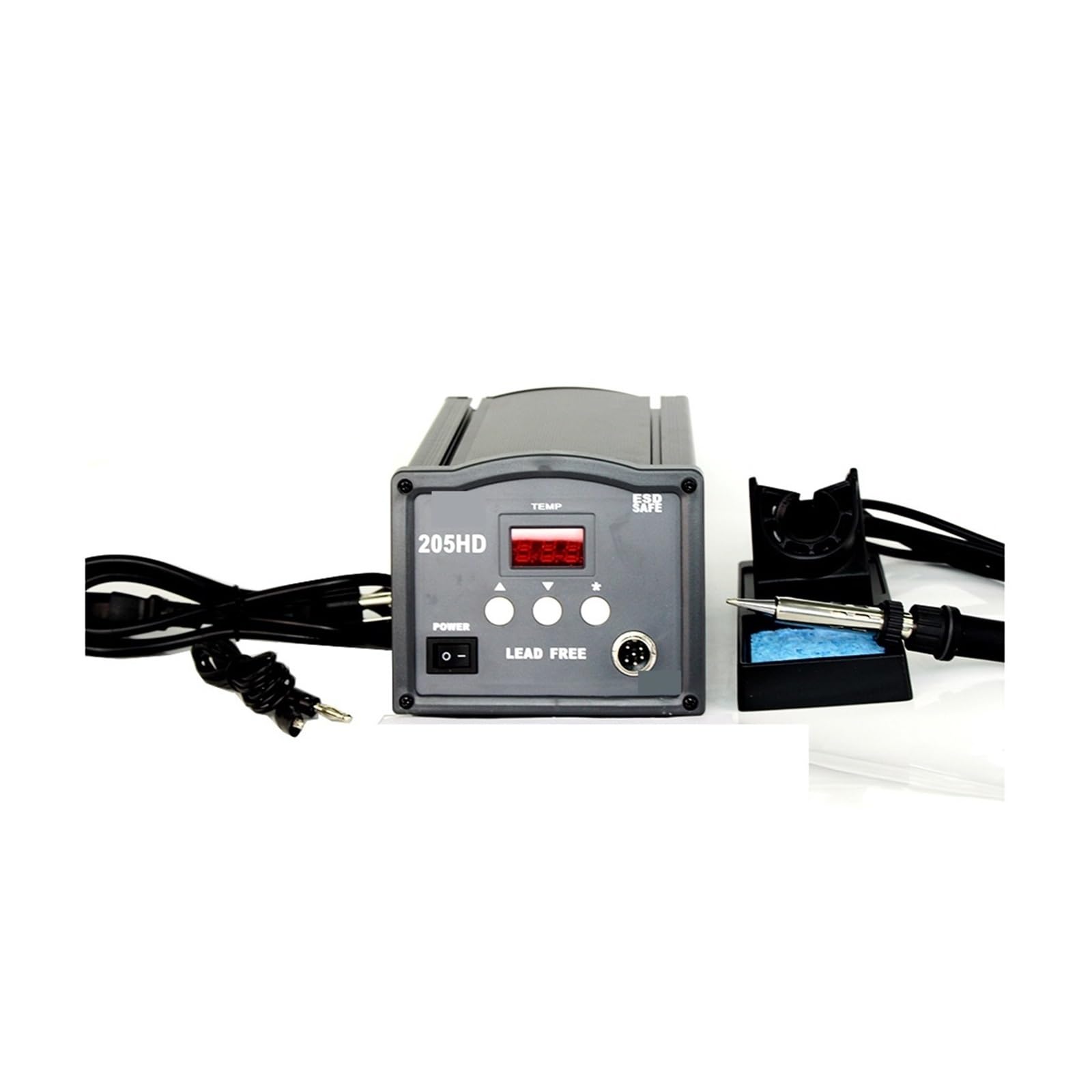 Kit stazione saldante con display digitale Stazione Di Saldatura Ad Alta Frequenza Da 150 W Blocco Password Saldatore Antistatico TK 205HD 150 W Senza Piombo Riscaldamento rapido e temperatura regolab