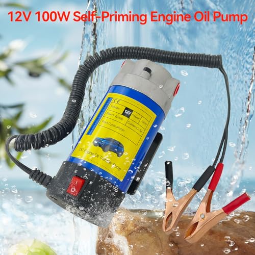 AeKeatDa 100W Electric Oil Diesel Fluid Transfer Pump with Tubes Oil Extractor Pump Gear Pump for Car/Marine/RV/Boat/Motorcycle by AeKeatDa - Image 6
