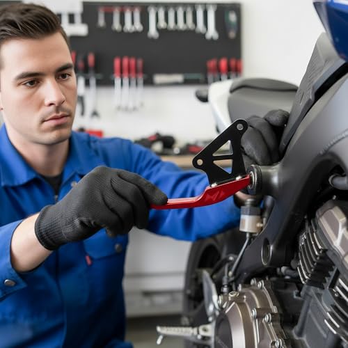 Poignées arrière de moto Zerodeko accessoires modification moto tuning rouge - 3