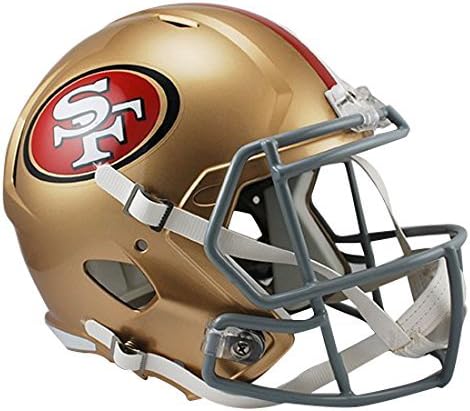 Riddell NFL San Francisco 49ers Full Size Speed Replica Football Helmet