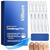 Villsure Toenail Fungus Pen - Toenail Fungus Treatment Extra Strength, Contains 25% Undecenoic Acid, Tea Tree Oils, along with Other Natural Ingredients, Mild and Non-Irritating- Nail Fungus Pen 5pcs