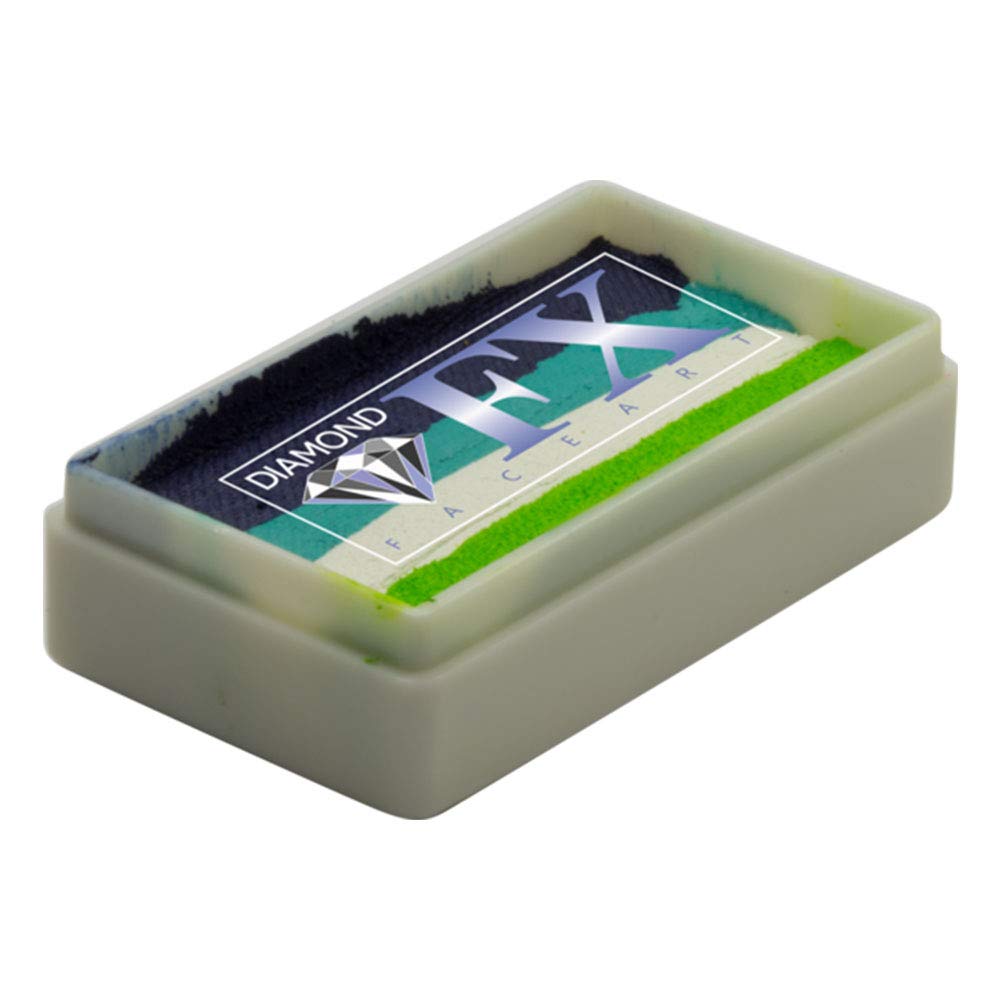 Diamond FXSplit Cake - Spring Time RS30-34, Professional Quality Face Painting Rainbow Cakes, Water Activated Face Paint, 1 oz/28 gm