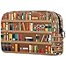 Kulturtasche Für Damen Regale Mit Büchern Kosmetiktasche Reise Kulturbeutel Faltbar Schminktasche Wasserdicht Make-Up Organizer 18.5x7.5x13cm