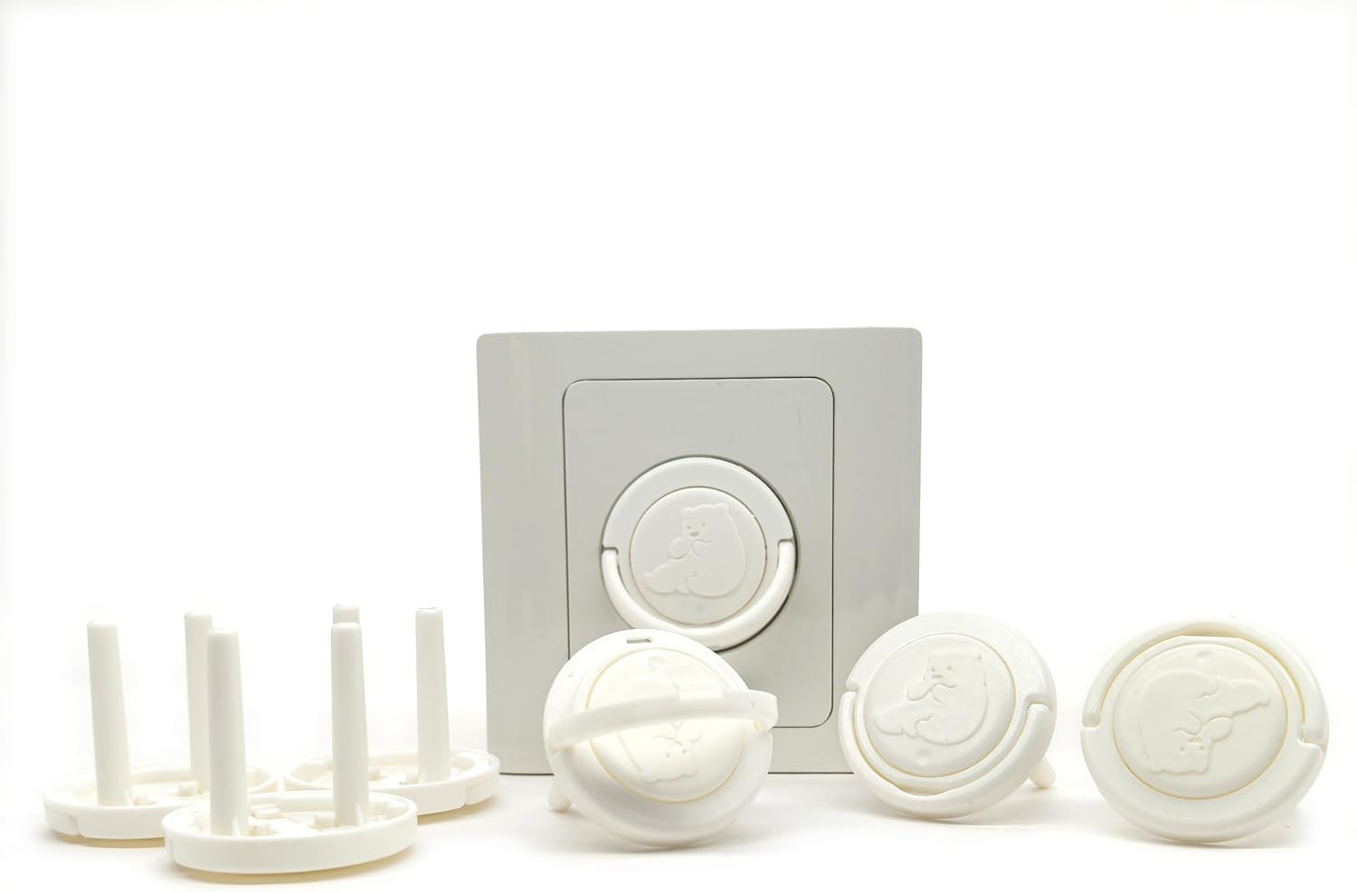 Covers Proofing, 20 Pack Proof Plug Socket Covers Electric Plug Protectors Safety Caps to Prevent Power Shock, for 3-Prong, White