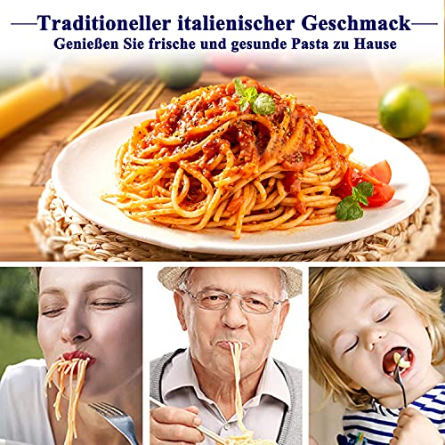 Foto von Nudelmaschine,CYCYMAN Manueller Pastamaker,7 verstellbare Dickeneinstellungen Nudelmaschine,Perfekt für hausgemachte frische Spaghetti,Fettuccini, Engelshaar, Lasagne oder Knödelteig
