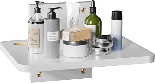 Miniatura 15 de WALI Estantes flotantes para centro de entretenimiento, soporta hasta 7.98 kg, estante de TV con vidrios templados reforzados para reproductores de