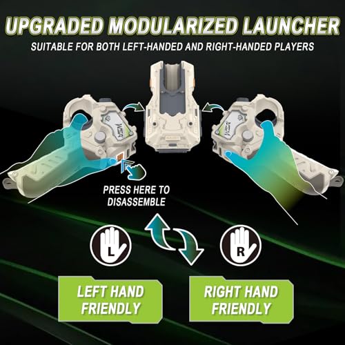 INFINITY NADO S7 Arena Set 2 Modular Launchers – 2 Metal Tops 5+ by Infinity Nado - Image 2