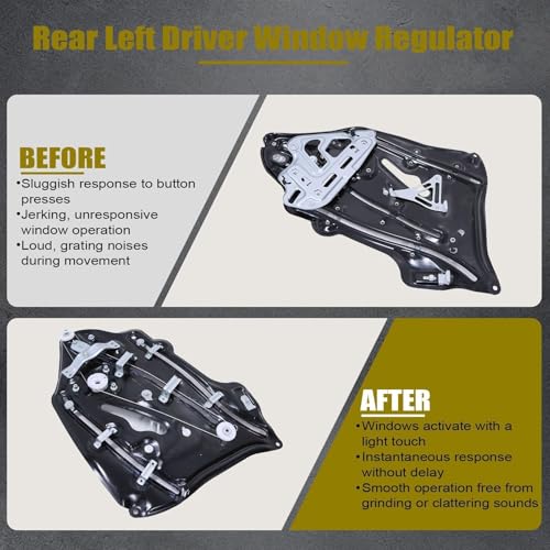 SecosAutoparts Rear Left Driver Side Window Regulator 2096700103 A2096700103 Compatible with Mercedes CLK W209 CLK500 CLK320 CLK350 CLK55 CLK63 AMG 2003-2009 Quarter Glass Window Regulator by SecosAutoparts - Image 5