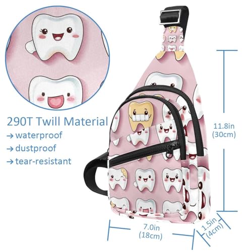 Mochila bandolera cruzada de 30x18cm multicolor para senderismo 4