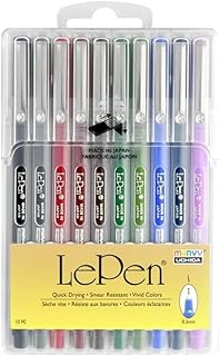 Uchida Of America 4300-10B 10-Piece 0.3 Point Size Le Pen Drawing Pen Set