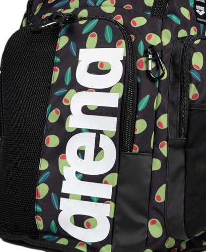 Image of ARENA Spiky III Backpack 45 Swimming Athlete Sports Gym Rucksack Large Training Gear Equipment Swim Bag for Men and Women, 45 Liters, Olives