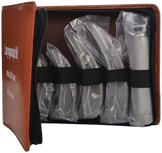 Image of Jomed Led Laryngoscope set with 4 adult Macintosh Laryngoscope set ottoscope blade Size (1,2,3,4)
