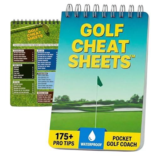 Boopy Golf Cheat Sheets Waterproof Pocketbook - Golf Training Aid