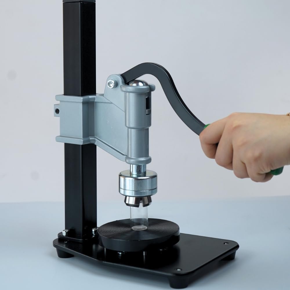 20mm Manual Bottle Capper for Vials, Stainless Steel (Version 2.0)