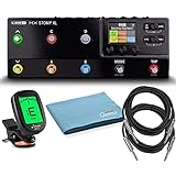 Line 6 HX Stomp XL Guitar Multi-effects Floor Processor and Amp Modeler with 2 x 10-FT Guitar Cables, Clip on Electric Tuner, and Polishing Cloth