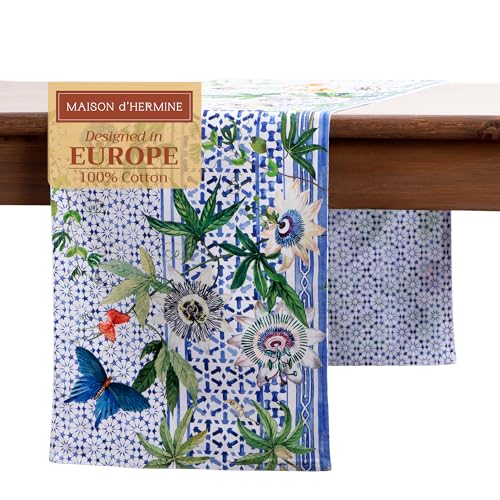 Maison d' Hermine Table Runner 100% Cotton 14.50" x 72" (Double Layer)