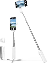 viozon Selfie Stick, iPhone, Smartphone Tripod, Compact, Lightweight, Extendable, Smartphone Stand, Compatible with 4-7 Inches, Wireless Remote Control, Aluminum Alloy Pole, Stable, Selfie Stick